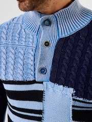 Joe Browns Patched To Perfection Strickpullover mit Stehkragen - Bild 3 von 8