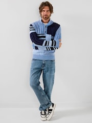 Joe Browns Patched To Perfection Strickpullover mit Stehkragen - Bild 5 von 8