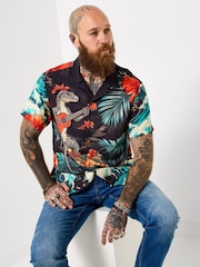 Joe Browns Black Lizard Surf Shirt - Image 5 of 8