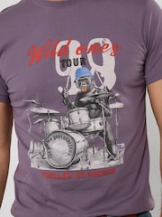 Joe Browns Purple Wild Ones T-Shirts - Image 4 of 5
