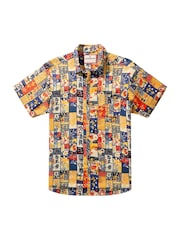 Joe Browns Orange Japanese Patch Print Shirt - Image 5 of 5