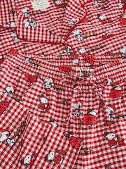 Red Snoopy Matching Family Christmas Flannel Button Through Pyjamas - Image 7 of 7