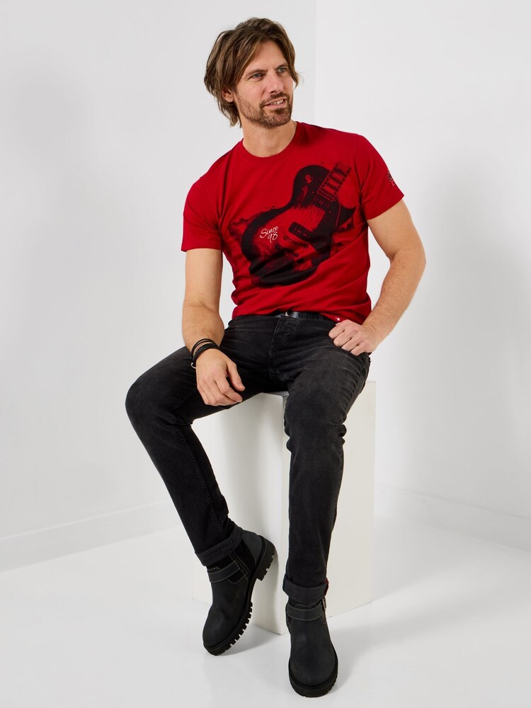 Joe Browns Red Ink & Amp T-Shirt - Image 2 of 7
