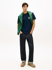 Tommy Jeans Blue Signature Back Logo Jersey T-Shirt - Image 2 of 5