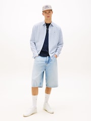 Tommy Jeans Relaxed Fit Stripe Seersucker Shirt - Image 2 of 5