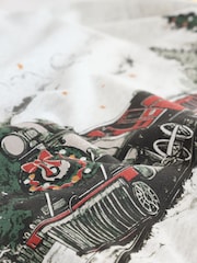 Grey Santa Express Matching Family Christmas Sweatshirt Flannel Pyjamas - Image 7 of 7