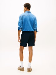 Blå - Tommy Jeans Logo Relaxed Shorts With Linen - Billede 3 af 5