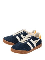 Gola Blue Elan Suede Lace-Up Trainers - Image 2 of 4