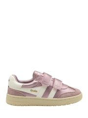 Gola Pink Viper Glimmer Strap Trainers - Image 1 of 4