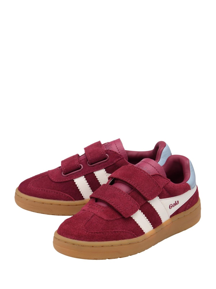 Gola Red Viper Strap Suede Trainers - Image 2 of 4