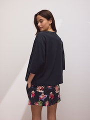 Navy Charlie the Cockapoo Short Pyjamas Set - Image 3 of 5