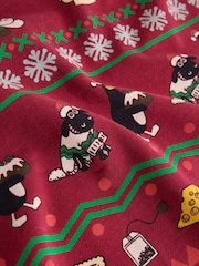Red Wallace & Gromit Family Matching Christmas Pyjamas Set - Image 10 of 10