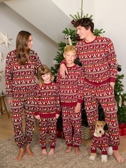 Red Wallace & Gromit Family Matching Christmas Pyjamas Set - Image 3 of 10