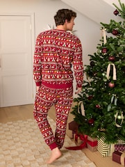 Red Wallace & Gromit Family Matching Christmas Pyjamas Set - Image 4 of 10