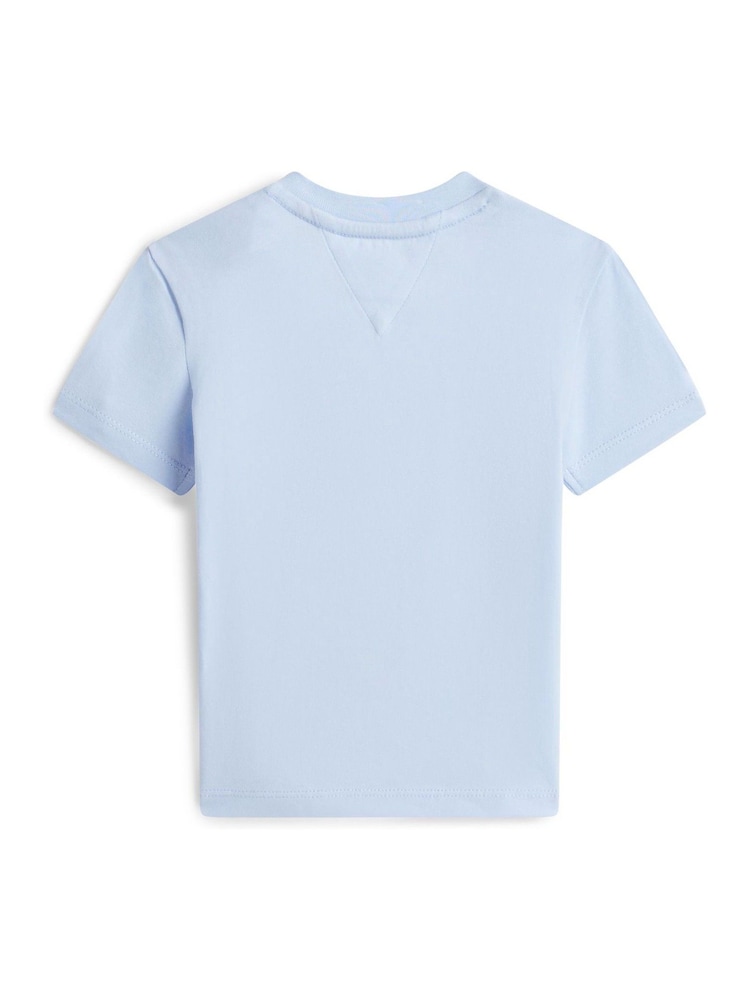 Tommy Hilfiger Blue Smiley Logo Jersey T-Shirt - Image 2 of 2 Tommy Hilfiger Blue Smiley Logo Jersey T-Shirt - Image 2 of 2