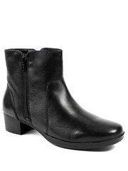 Pavers Black Wide Fit Smart Leather Zip Up Ankle Boots - Image 2 of 5