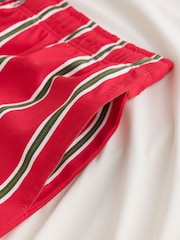 Red/White Shorts Set Happy Holidays Stripe Family Matching Christmas Pyjamas Set - Image 6 of 6
