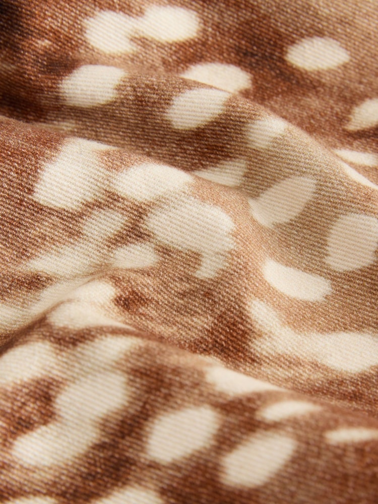 Animal Print Utility Shirt Mini Dress - Image 3 of 3 Animal Print Utility Shirt Mini Dress - Image 3 of 3