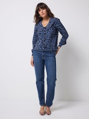 Scamp & Dude Blue Collared Blouse - Image 1 of 4