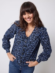 Scamp & Dude Blue Collared Blouse - Image 2 of 4
