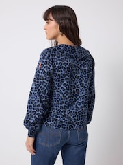 Scamp & Dude Blue Collared Blouse - Image 3 of 4