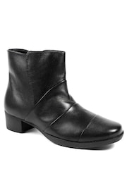 Pavers מגפוני עור בגזרה רחבה עם עקב בלוק - תמונה 2 מתוך 5