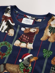 Navy Dog Matching Family Christmas Nightie - Image 5 of 6