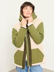 Grün - FatFace – Fleece-Jacke - Bild 1 von 8