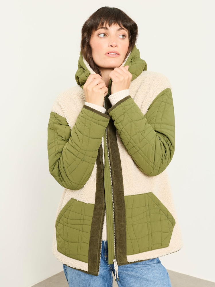 Grün - FatFace – Fleece-Jacke - Bild 1 von 8