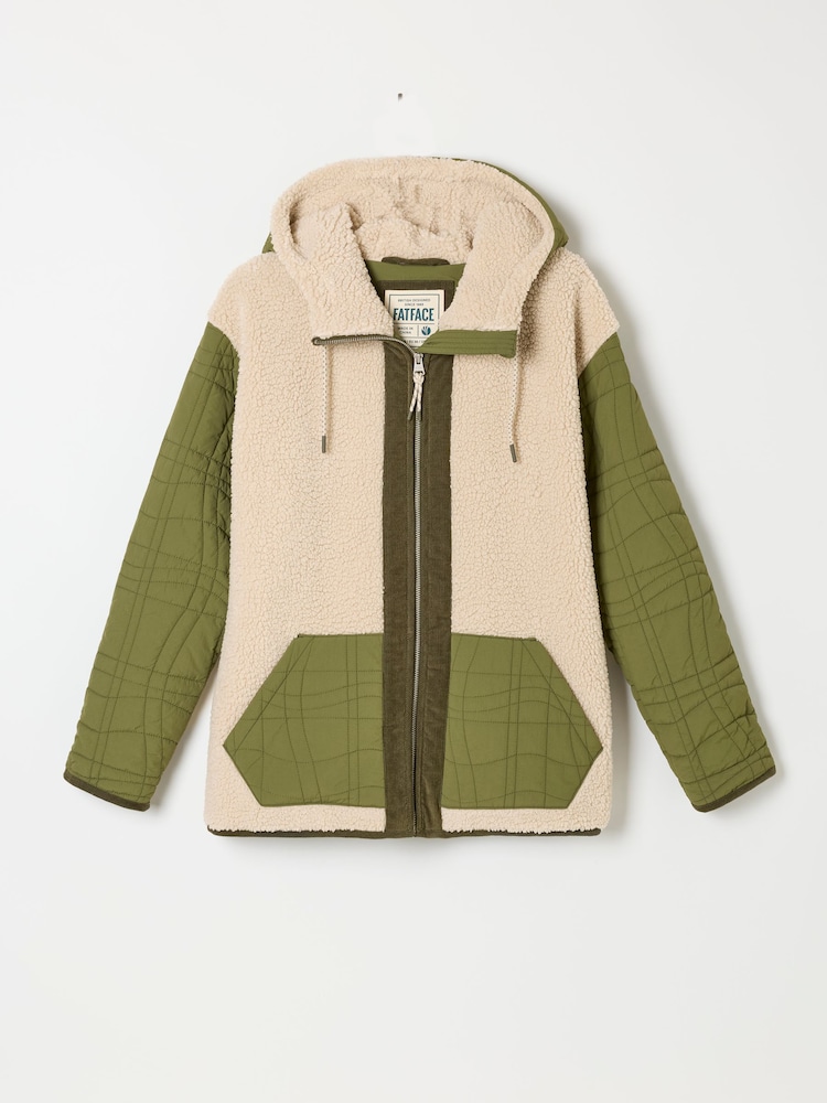 Grün - FatFace – Fleece-Jacke - Bild 8 von 8