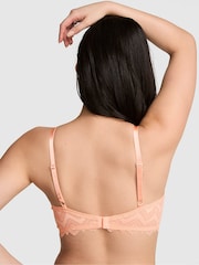 Victoria's Secret Pink Peach Tree Orange Lightly Lined Crochet Lace Bra - Image 2 of 2