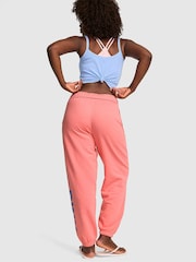 Victoria's Secret PINK Coral Pink Cuffed Fleece Joggers - Image 2 of 2