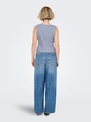 ONLY Blue Tailored Waistcoat - Image 2 of 6