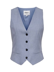 ONLY Blue Tailored Waistcoat - Image 5 of 6