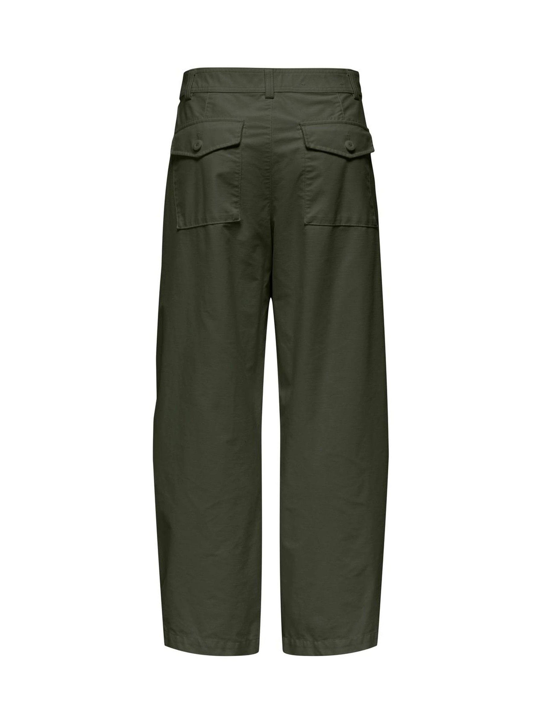 Buy ONLY Green Barrel Leg Chino Pants from Next USA