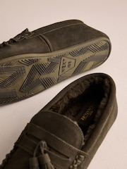 Khakigrün - Suede Tassle Signature Moccasin Slippers - Bild 7 von 7