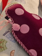 Pink Polka Dot Hot Water Bottle - Image 2 of 3
