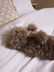 Brown Long Faux Fur Hot Water Bottle - Image 2 of 3