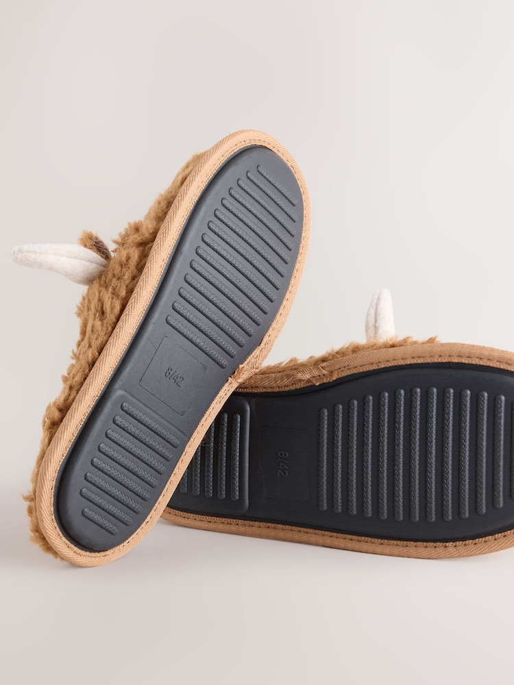 Brown Hamish Mule Slippers - Image 5 of 5 Brown Hamish Mule Slippers - Image 5 of 5