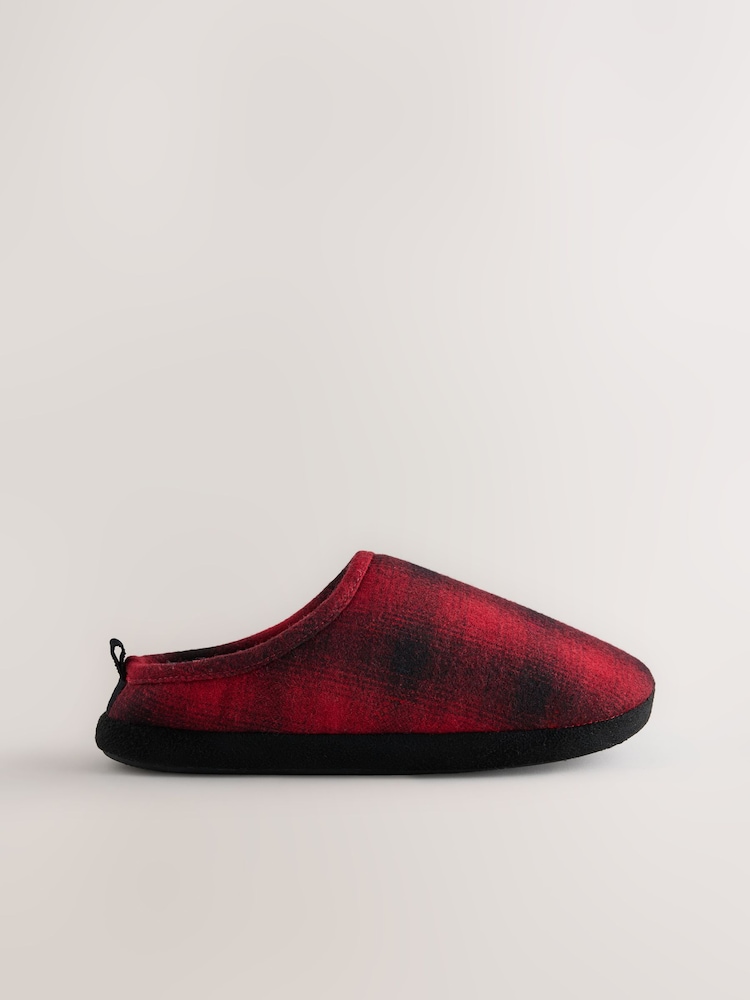 Red/Black Buffalo Check Mule Slippers - Image 2 of 5
