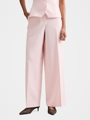 Forever New Pink Veda Petite Wide Leg Trousers - Image 1 of 5