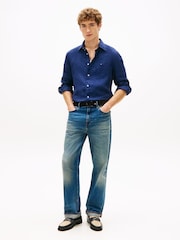 Tommy Hilfiger Regular Fit Washed Pure Linen Shirt - صورة 2 من 5