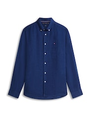 Tommy Hilfiger Regular Fit Washed Pure Linen Shirt - صورة 5 من 5