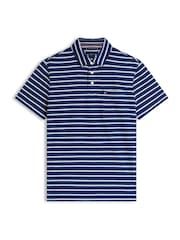 Carbon Navy / Ivory Petal - Tommy Hilfiger Stripe Jersey Polo Shirt - 圖片 5，共 5
