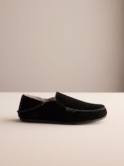 Black Suede Stitch Signature Kickdown Slippers - Image 7 of 10
