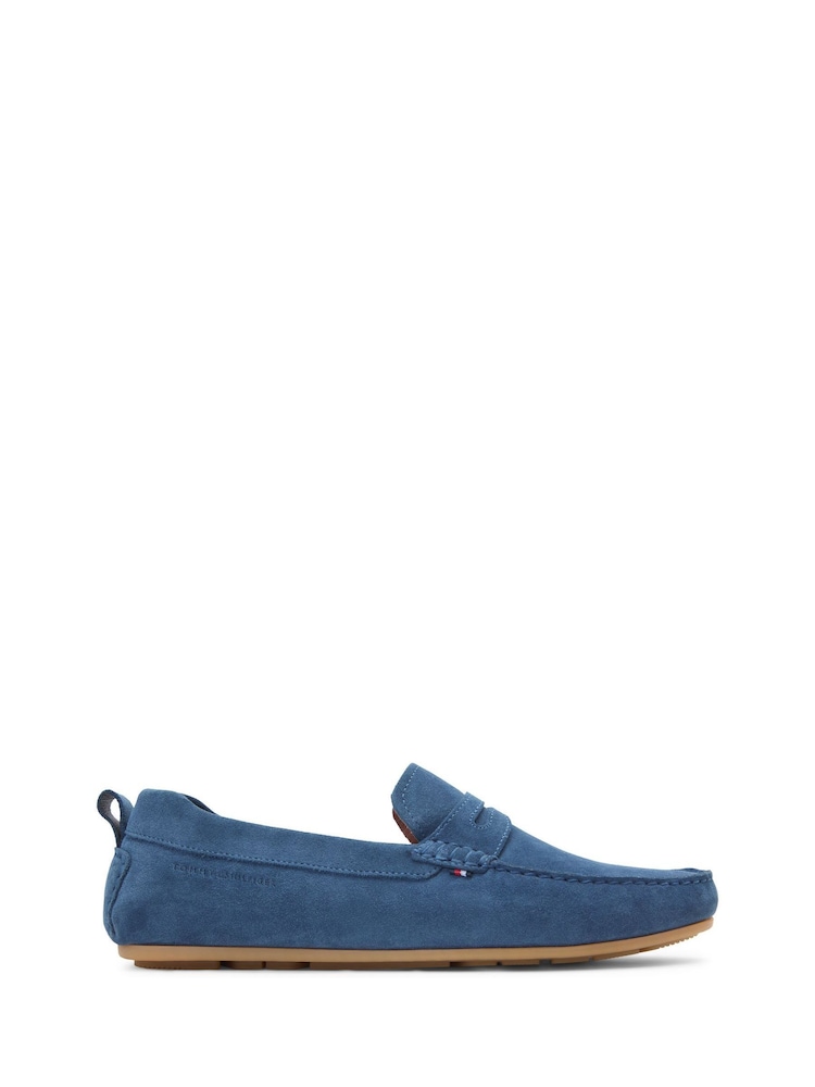 Tommy Hilfiger Blue Suede Cleat Driver Shoes - Image 1 of 5 Tommy Hilfiger Blue Suede Cleat Driver Shoes - Image 1 of 5