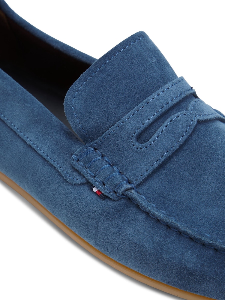 Tommy Hilfiger Blue Suede Cleat Driver Shoes - Image 5 of 5 Tommy Hilfiger Blue Suede Cleat Driver Shoes - Image 5 of 5