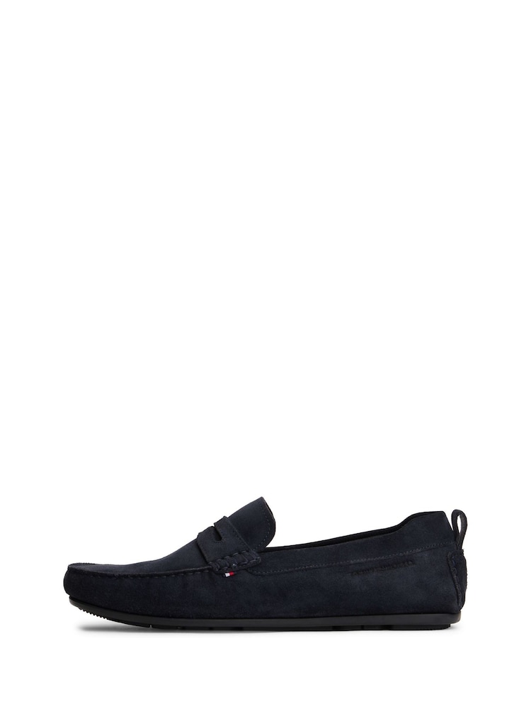 Tommy Hilfiger Blue Suede Cleat Driver Shoes - Image 1 of 5 Tommy Hilfiger Blue Suede Cleat Driver Shoes - Image 1 of 5
