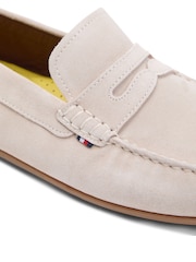 Tommy Hilfiger Brown Suede Cleat Driver Shoes - Image 6 of 6