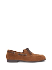 Tommy Hilfiger Natural Suede Flexible Sole Boat Shoes - Image 2 of 6